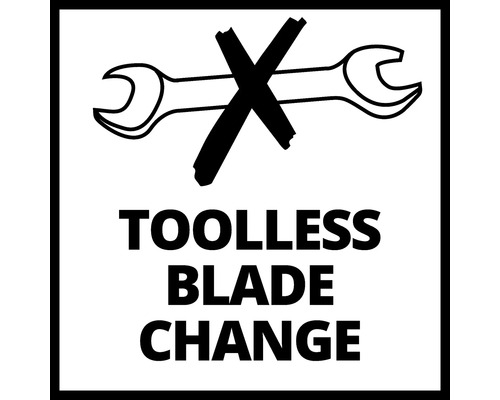 Symbol pre výmenu čepele bez použitia náradia