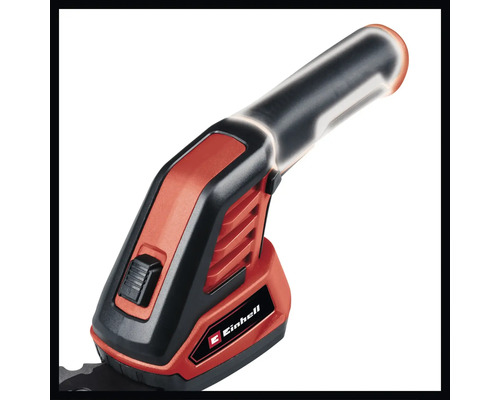 Detailný pohľad na nožnice na živý plot Einhell