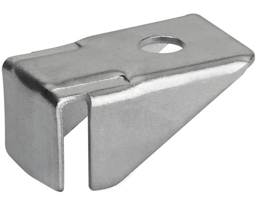 Kovový držiak so svorkou a vŕtaním