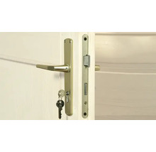 Dvere so zlatým kovaním a kľúčom