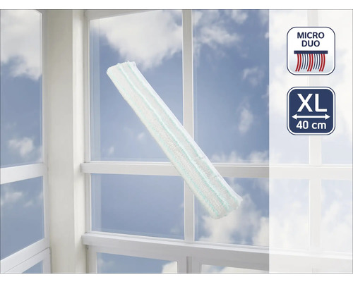 Čistič okien s návlekom z mikrovlákna a veľkosťou XL pri umývaní okien