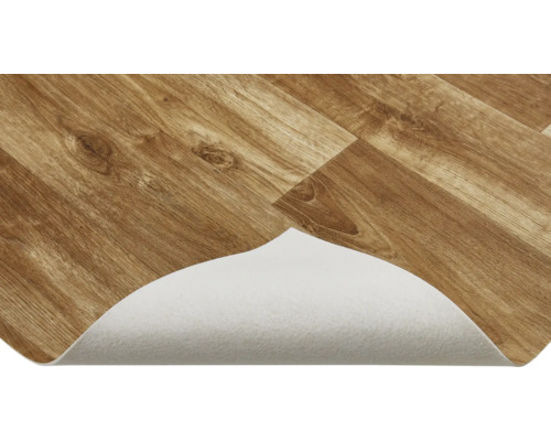 Podlahová krytina so vzhľadom dreva s plstenou podložkou