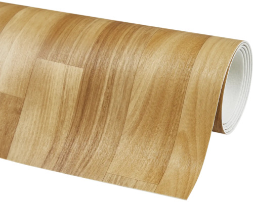 Vinylová podlaha v roli s dreveným vzhľadom.