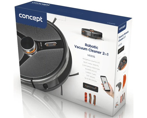 Balenie robotického vysávača Concept VR3115 2v1