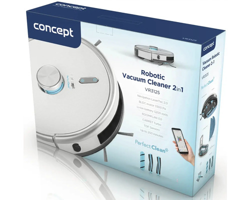 Balenie robotického vysávača 2 v 1 Concept VR3125
