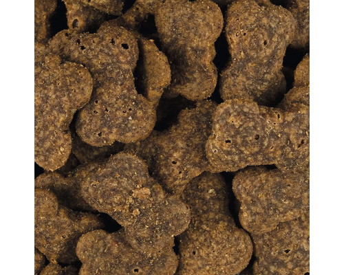 Krmivo pre psy v tvare kostí, detailný záber