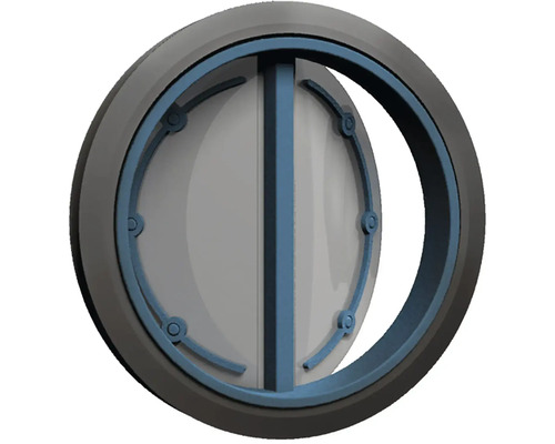 Kruhová spätná klapka pre ventilačné systémy