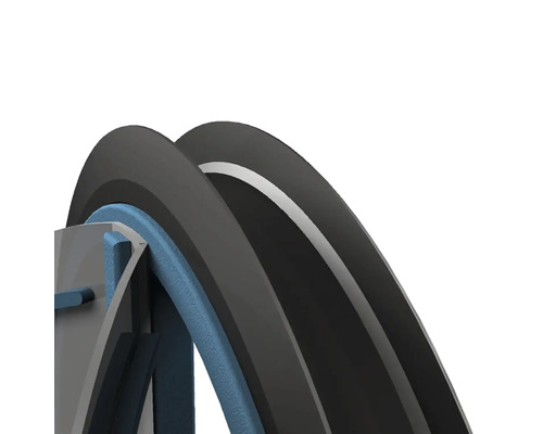 Rez pneumatikou bicykla s ráfikom