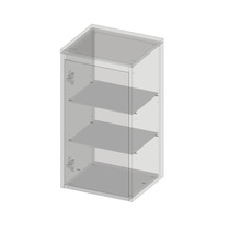 Závesná skrinka s tromi policami do kúpeľne alebo kuchyne