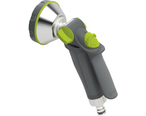 Záhradný postrekovač z kovu a plastu