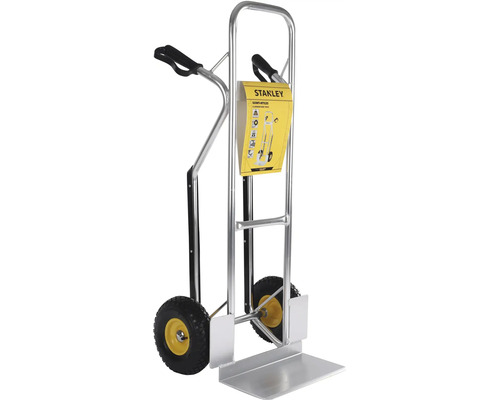 Vozík z kovu s dvoma kolesami na prepravu nákladov