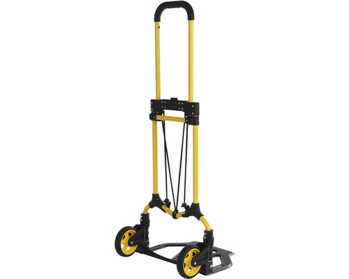 Skladací schodiskový vozík so šiestimi kolesami na prepravu nákladov.