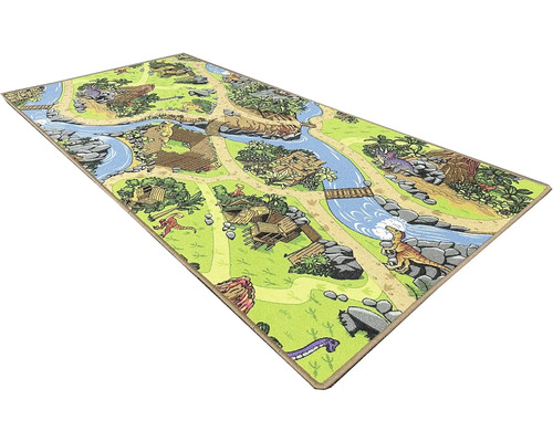 Hrací koberec s motívom dinosaurov pre deti