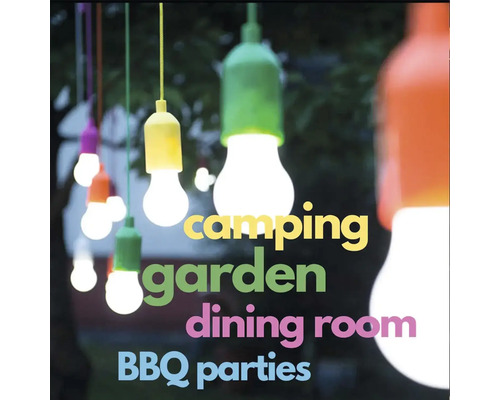 Dekoratívne žiarovky na kempovanie, záhradu, jedáleň alebo grilovacie párty