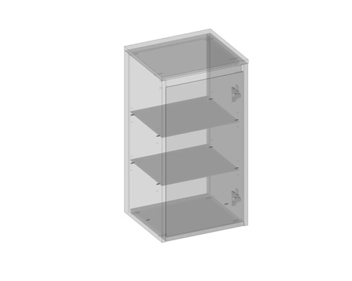 Nástenná skrinka s dvierkami a policami