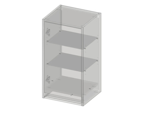 Závesná skrinka s tromi policami do kuchýň alebo kúpeľní