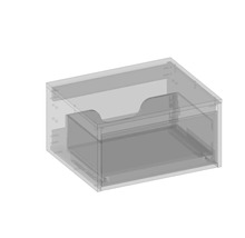 Priehľadný zásuvkový box na uskladnenie