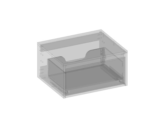 Priehľadný zásuvkový box na uskladnenie