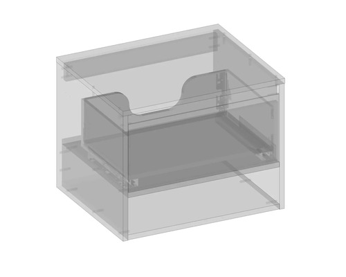 Zásuvkový box s jednou zásuvkou