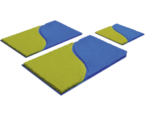 Tri čistiace rohože s dvojfarebným dizajnom