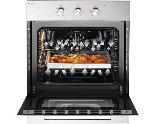 Otvorená rúra s jedlom a funkciou horúceho vzduchu