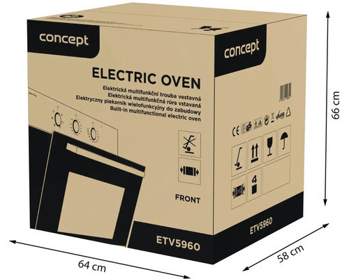 Baliaci kartón pre elektrickú rúru Concept