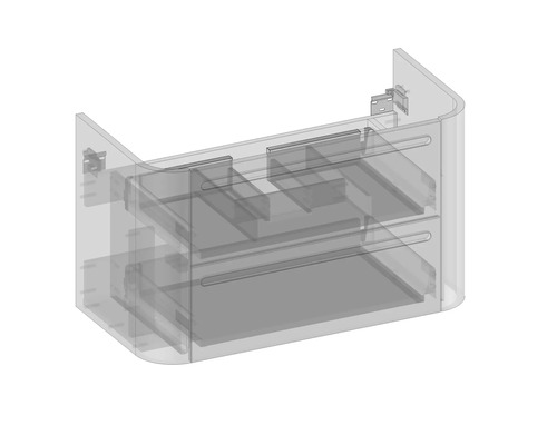 Skrinka pod umývadlo so zásuvkami