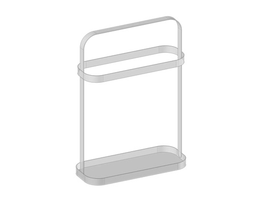 Voľne stojaci držiak na uteráky s dvomi tyčami