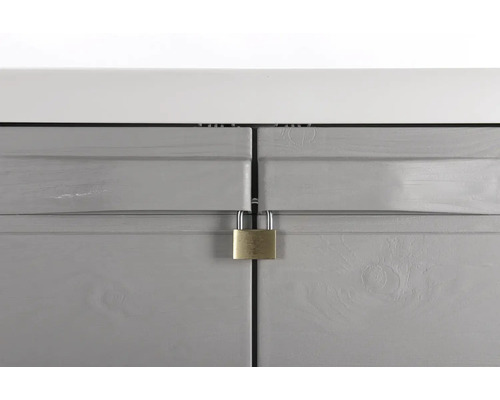 Detail skrine so zámkom