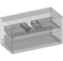 Skrinka pod umývadlo Devo Sonus 2.0 mušľa classico 97 x 52 x 45 cm