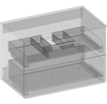 Skrinka pod umývadlo Devo Sonus 2.0 mušľa classico 77 x 52 x 45 cm