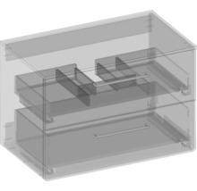 Skrinka pod umývadlo Devo Sonus 2.0 fjord 77 x 52 x 45 cm