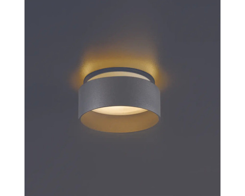 Sivé stropné svietidlo do interiéru