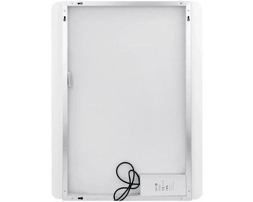 Zadná strana LED zrkadla so zavesením