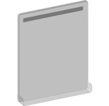 LED zrkadlo do kúpeľne s osvetlením Devo Sonus 2.0 s poličkou 75,5 x 94 cm IP 44 čierna SO2-LUPM75x94-L09
