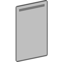 LED zrkadlo do kúpeľne s osvetlením Devo Sonus 2.0 55,5 x 94 cm IP 44 čierne SO2-LU55x94-L09