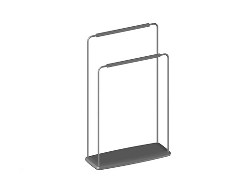 Voľne stojaci držiak na uteráky s dvomi tyčami