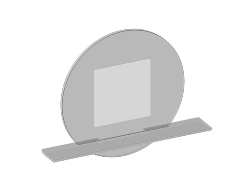 Dekoratívny okrúhly fotorámik so stojanom