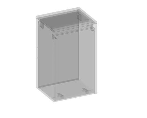 Box s obdĺžnikovým dizajnom na uskladnenie