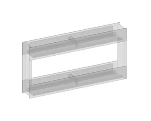 Plastová polica na montáž na stenu