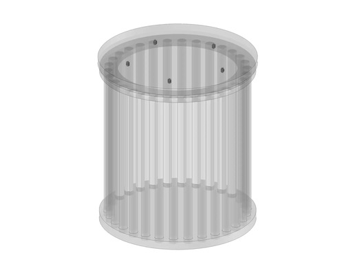 Valcový bubon s tyčami