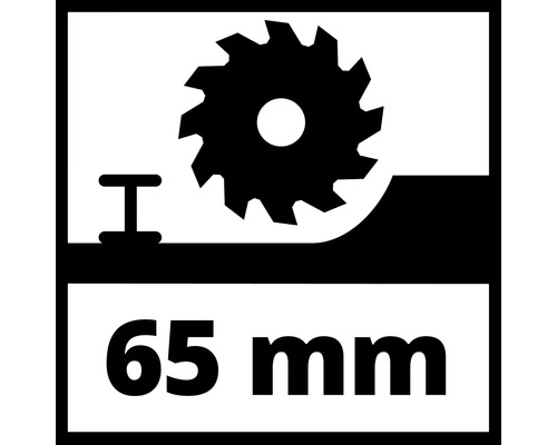 Symbol hĺbky rezu 65 mm