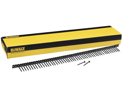 Logo Dewalt, skrutky do zásobníka s krabicou