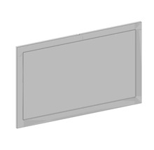 Zrkadlo do kúpeľne v ráme Devo Vena 2.0 110 x 70 cm sivé matné VE2-LU110-F76