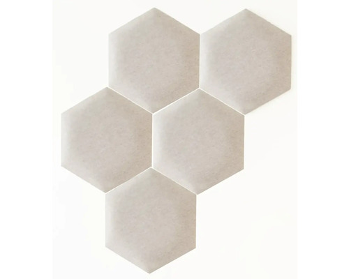 Šesť šesťhranných dlaždíc na dizajn stien a podláh