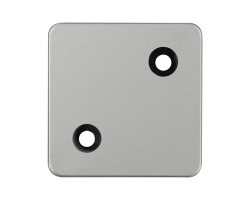 Štvorcová kovová doska s dvoma upevňovacími otvormi