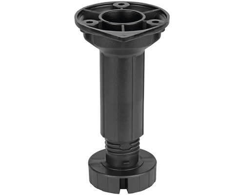 Nastaviteľná nábytková noha z plastu