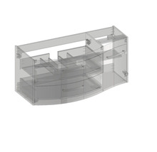 Skrinka pod umývadlo so zásuvkami a dvierkami