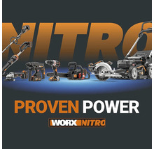 Sortiment elektrického náradia pre záhradu a dielňu od spoločnosti Worx Nitro