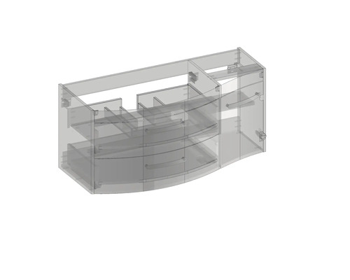 Skrinka pod umývadlo so zásuvkami a úložným priestorom